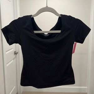 COPY - Pumiey black cropped t shirt size medium! New with tags and never worn!